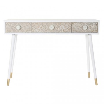Konsole DKD Home Decor Egle Balts Gaiši brūns Mandala (110 x 42.5 x 78 cm)