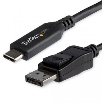 USB C uz Display Porta Adapteris Startech CDP2DP146B           (1,8 m) Melns