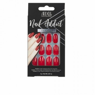 Mākslīgie nagi Ardell Nail Addict Cherry Red (24 pcs)