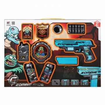 Bigbuy Fun Playset Zombie Shot Пистолет с дротиками Синий (50 x 35 cm)