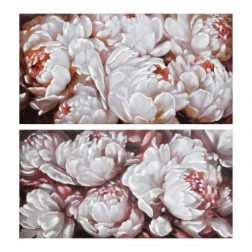Glezna DKD Home Decor Цветы (120 x 3 x 60 cm) (2 pcs)