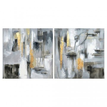 Glezna DKD Home Decor Abstrakts (80 x 3 x 80 cm) (2 pcs)