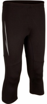 Women's running leggings AVENTO 74PO ZWA M Black