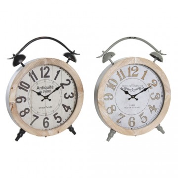 Настольные часы DKD Home Decor Dzelzs Koks MDF (41 x 6.5 x 52.5 cm) (2 pcs)