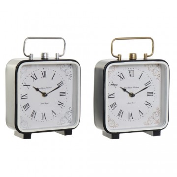 Настольные часы DKD Home Decor Stikls Melns Zils Dzelzs (20 x 7 x 26 cm) (2 pcs)