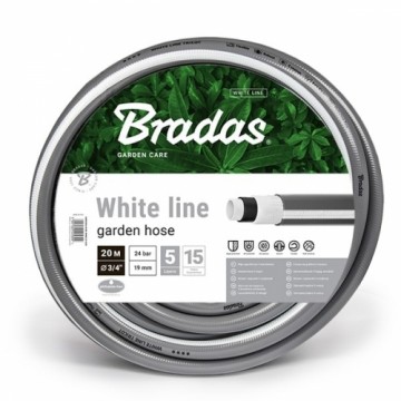 Bradas Dārza šļūtene WHITE LINE 3/4'-20 m, pelēka
