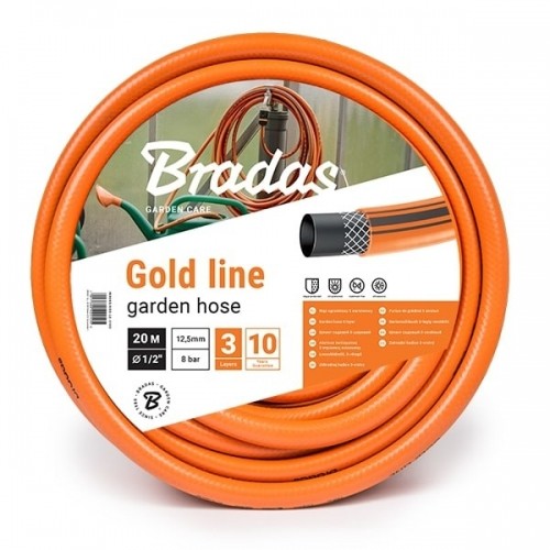 Bradas Dārza šļūtene GOLD LINE 3/4'-30m, oranža image 1