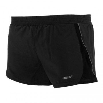 Спортивные штаны для взрослых Joluvi Meta Чёрный Унисекс