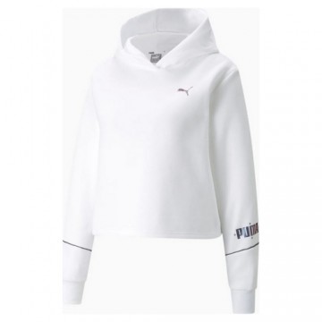 Sporta Krekls ar Kapuci Puma Cropped Hoodie