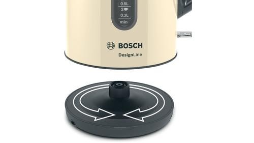 Bosch TWK4P437 electric kettle 1.7 L 2400 W Beige, Black image 3