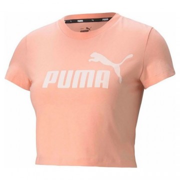 Футболка Puma Essentials Slim Logo Розовый Лососевый