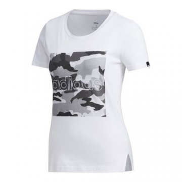 Sieviešu Krekls ar Īsām Piedurknēm Adidas Boxed Camo Balts