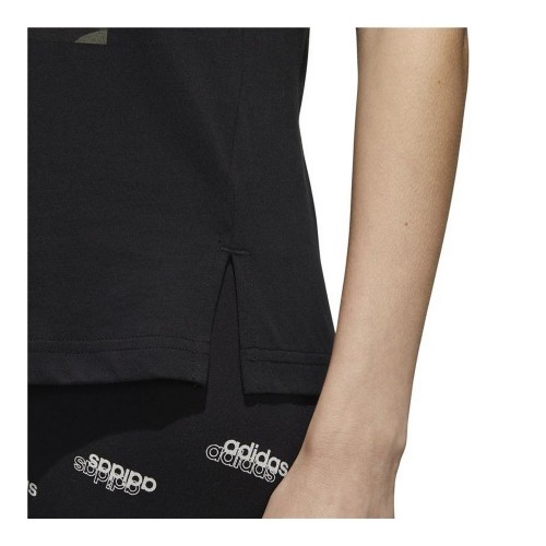 Sieviešu Krekls ar Īsām Piedurknēm Adidas  Boxed Como Graphic Melns image 5