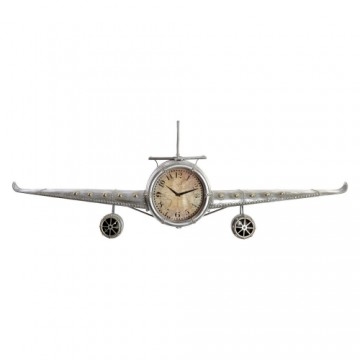 Настенное часы DKD Home Decor Самолет Металл Стеклянный (141 x 20 x 46.5 cm)