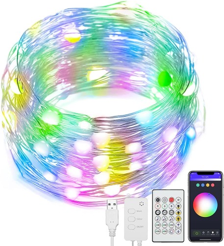 Fairy Lights RGB LED 50 LED light thread image 2
