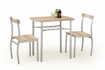 Halmar LANCE table + 2 chairs color: sonoma oak