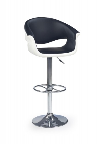 Halmar H46 bar stool color: white/black image 1