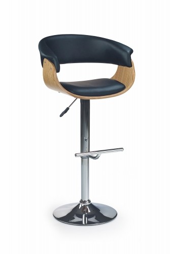 Halmar H45 bar stool color: light oak/black image 2