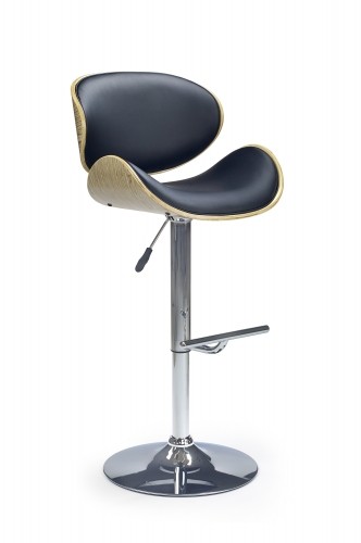 Halmar H44 bar stool color: light oak/black image 1