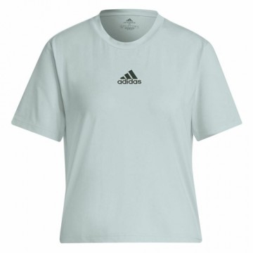 Īsroku Sporta T-krekls Adidas Aeroready You for You Gaiša Ciānkrāsa