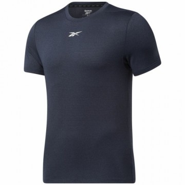 Īsroku Sporta T-krekls Reebok Workout Ready Tumši zils