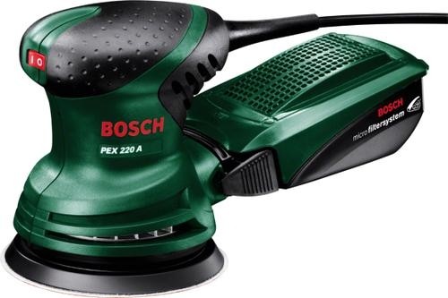 Bosch PEX 220 A Orbital sander 24000 OPM Black, Green image 1