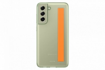 Samsung  Galaxy S21 FE Clear Strap Cover Case Olive Green