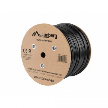Жесткий сетевой кабель FTP кат. 6 Lanberg LCF6-21CU-0305-BK Чёрный 305 m