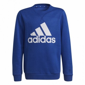 Bērnu Džemperis Adidas Essentials Big Logo Zils