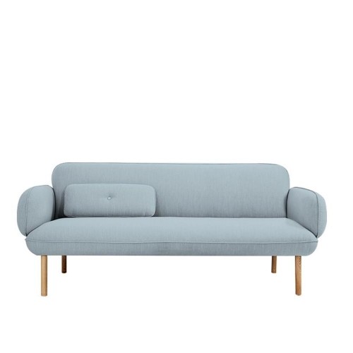 Dīvāns DKD Home Decor Metāls Poliesters Debesu zils (200 x 85 x 80 cm) image 1