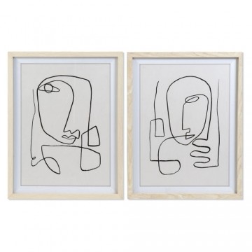 Glezna DKD Home Decor Abstrakts (55 x 2.5 x 70 cm) (2 pcs)
