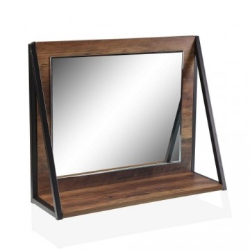 Bigbuy Home Spogulis Ar Montāžas Kronšteinu Tumši brūns (48 x 20 x 60 cm)