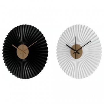 Настенное часы DKD Home Decor Чёрный Белый Железо (30 x 4 x 30 cm) (2 pcs)