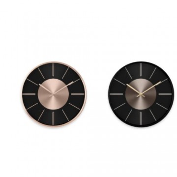 Настенное часы DKD Home Decor Чёрный Медь Алюминий (30 x 4 x 30 cm) (2 pcs)