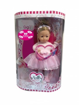 BAMBOLINA 40cm Molly Ballerina Doll with 50 LT words, BD1215-50SLT