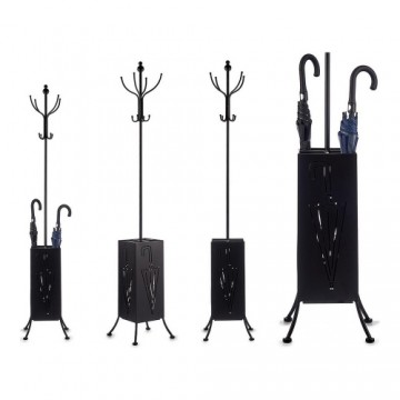 Gift Decor Вешалка Корзина для зонтов Чёрный Металл (34 x 188 x 34 cm)