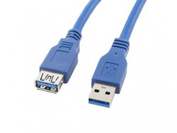 Lanberg CA-US3E-10CC-0018-B USB cable 1.8 m USB A Blue