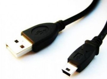 Gembird 1.8m USB 2.0 A/mini-USB M USB cable USB A Mini-USB B Black