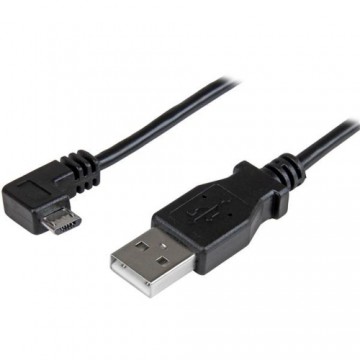 USB to mikro USB kabelis Startech USBAUB2MRA           (2 m) Melns