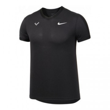 Vīriešu Krekls ar Īsām Piedurknēm Nike Court Dri-FIT ADV Rafa Melns