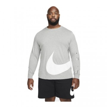 Vīriešu Krekls ar Garām Piedurknēm Nike Sportswear Gaiši pelēks