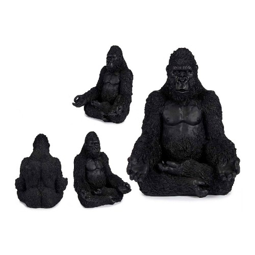 Gift Decor Dekoratīvās figūriņas Gorilla Melns Sveķi (19 x 26,5 x 22 cm) image 1