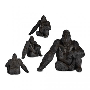 Gift Decor Dekoratīvās figūriņas Gorilla Melns Sveķi (34 x 50 x 63 cm)
