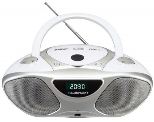 Blaupunkt BB14WH CD player CD recorder Silver, White image 1
