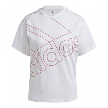 Vīriešu Krekls ar Īsām Piedurknēm Adidas Giant Logo Balts