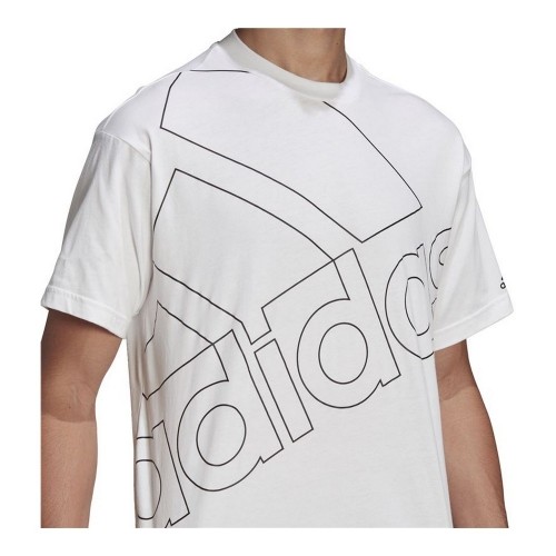 Vīriešu Krekls ar Īsām Piedurknēm Adidas Giant Logo Balts image 5