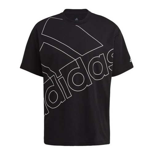 Vīriešu Krekls ar Īsām Piedurknēm Adidas Giant Logo Melns image 1