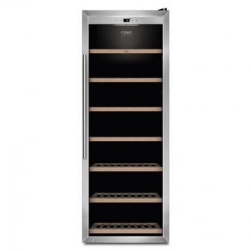 Caso Wine Cooler WineSafe 137 Energy efficiency class G, Free standing, Bottles capacity 137, Stainless steel/Black