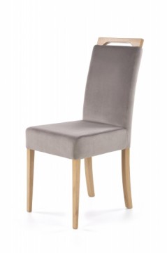Halmar CLARION chair, color: honey oak / RIVIERA 91