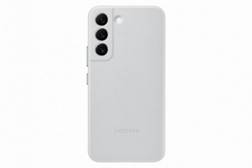Samsung  Galaxy S22 Leather Cover Light Gray image 1